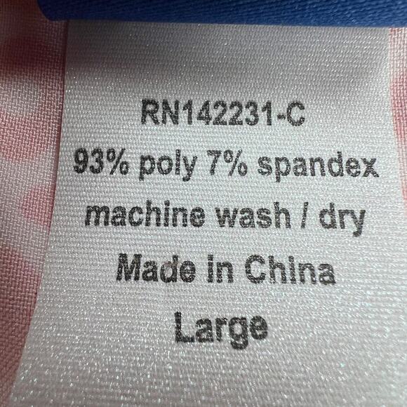 Ripskirt Hawaii Adjustable Wrap Skirt Orange Geometric Print Size L Length 2 - Picture 9 of 9